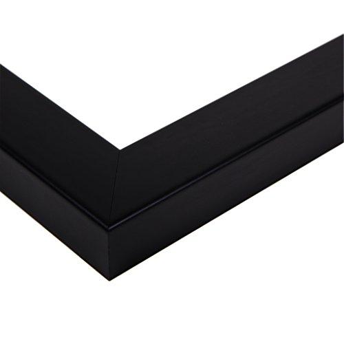 ArtToFrames ArtToFrames 24x32 inch Satin Black Wood Picture Frame, 2WOM20020-24x32