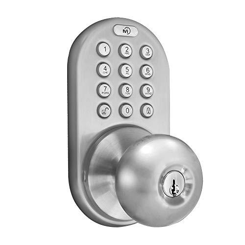 MiLocks MiLocks DKK-02SN Indoor Electronic Touchpad Keyless Entry Door Lock, Satin Nickel