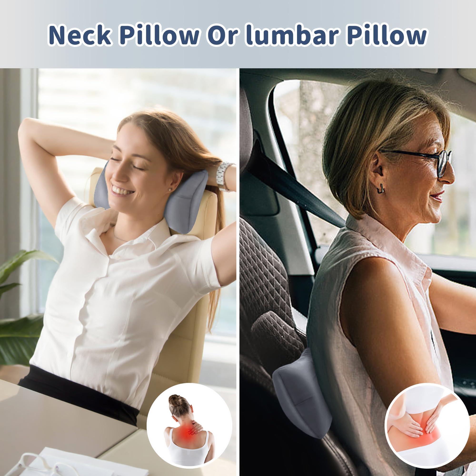 Pro Goleem Pro Goleem Small Pillow 11x6x2.5 Small Pillows for Sleeping and Traveling Mini Pillow with Name Tag Tiny Pillow for Kids Pillow Neck Lumbar Knee Nap Pillow Pet Pillow, Gray