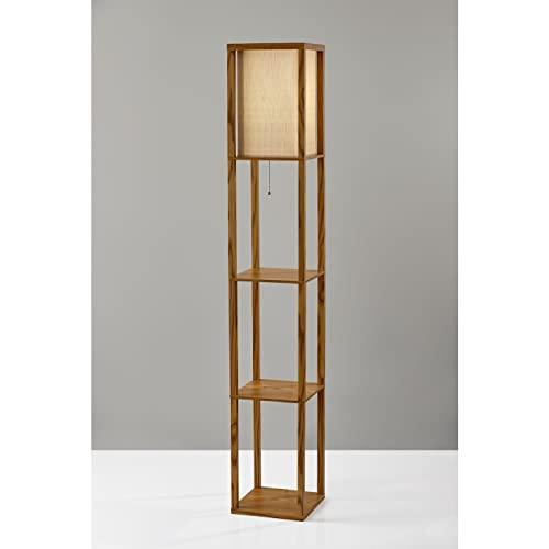 Adesso Adesso 3138-12 Wright Shelf Lamp, Natural Wood Veneer on Mdf
