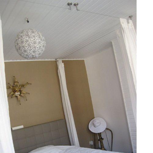 Fasthomegoods Fasthomegoods Curtain Wire Rod Set Stainless Steel, Multi-Purpose, 33' Wire, 4 Mounting Pieces, 48 Clips, 2 Corner Pieces