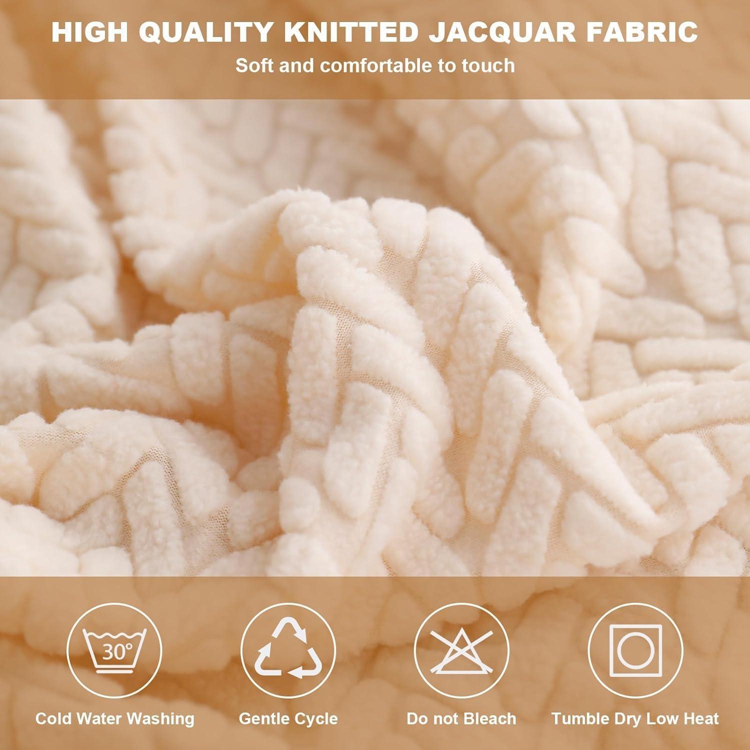 Yoovat Yoovat Magic Sofa Covers Soothing Home Sofa Cushion Covers Sofa Hero Covers for Couch Magic Couch Covers Stretch Slipcovers for Couches and Sofas (Wheat-Green,Large Triple Seat Cover)