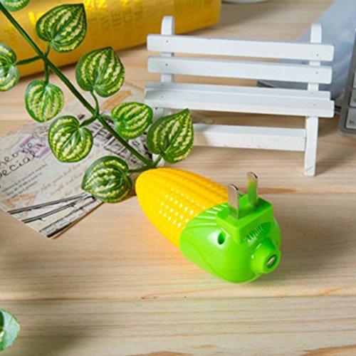 Amants01 Corn Night Light, Light-Sensitive Night Lamp Light,Environmentally-Friendly Plastic Shell Corn Appearance, Energy Saving Beautiful Light 0.2 watt,4inches* 2inches