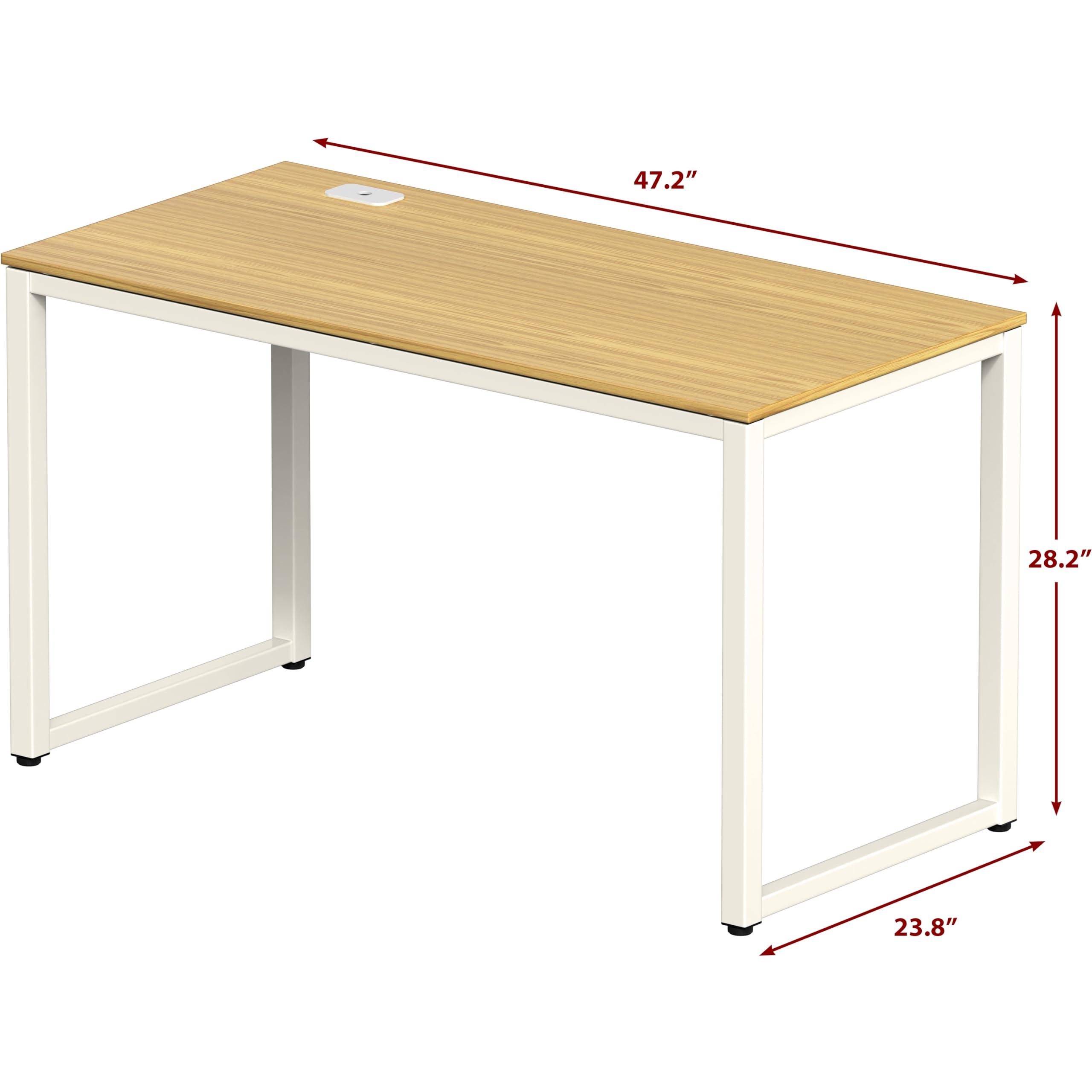 SHW SHW 48-Inch Commercial-Grade Office Computer Desk, Oak