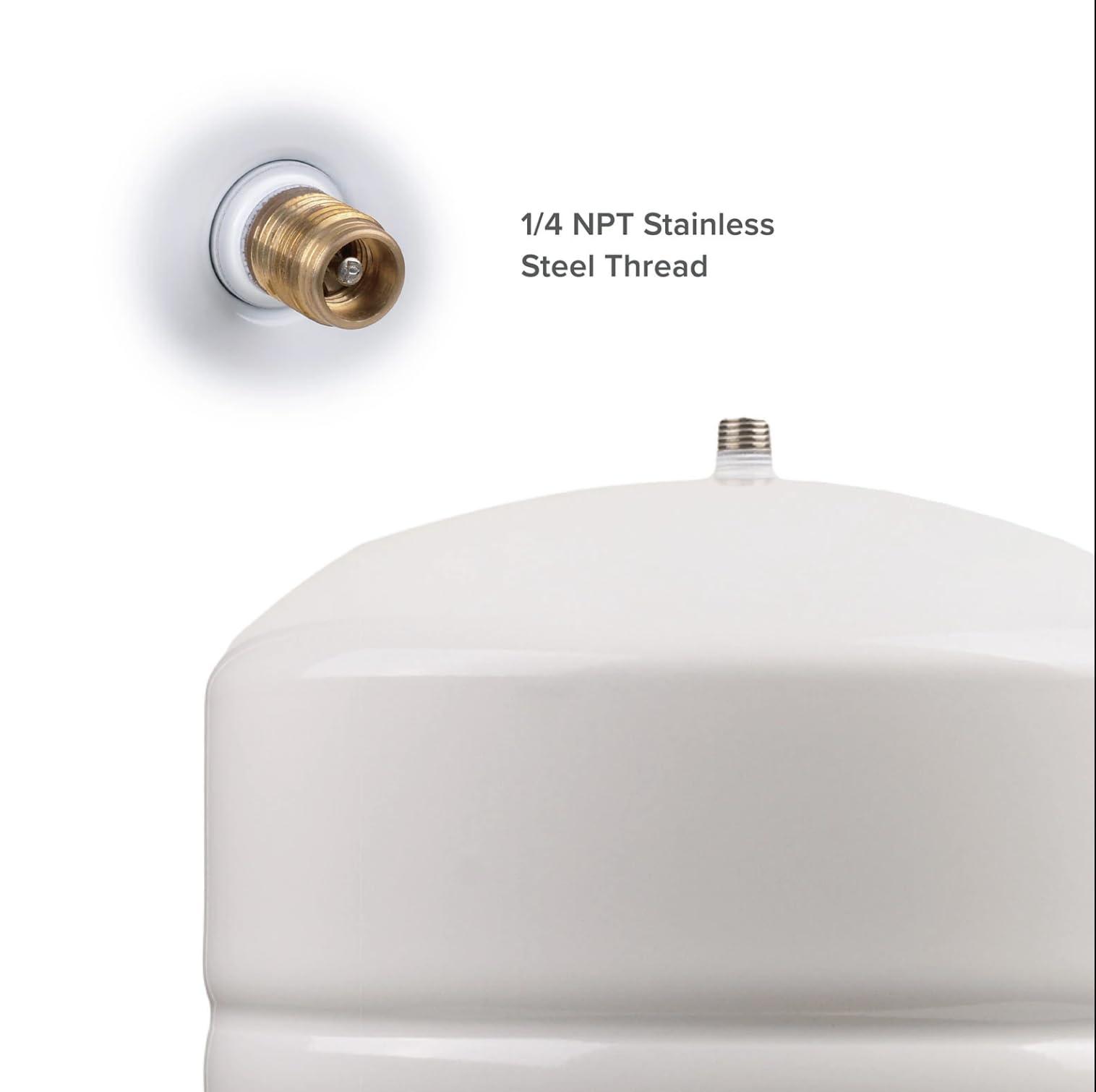Oceanic Water Systems Reverse Osmosis Water Storage Pressure Tank 4.5 Gallon (3.2 Gal Capacity) Plus Tank Valve and 1/4\" Tubing by Oceanic Water Systems