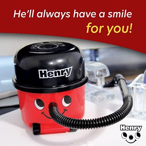 Paladone Paladone Henry Hoover Desk Mini Vacuum - Novelty Desktop Cleaner, Coordless Keyboard & Computer Cleaner