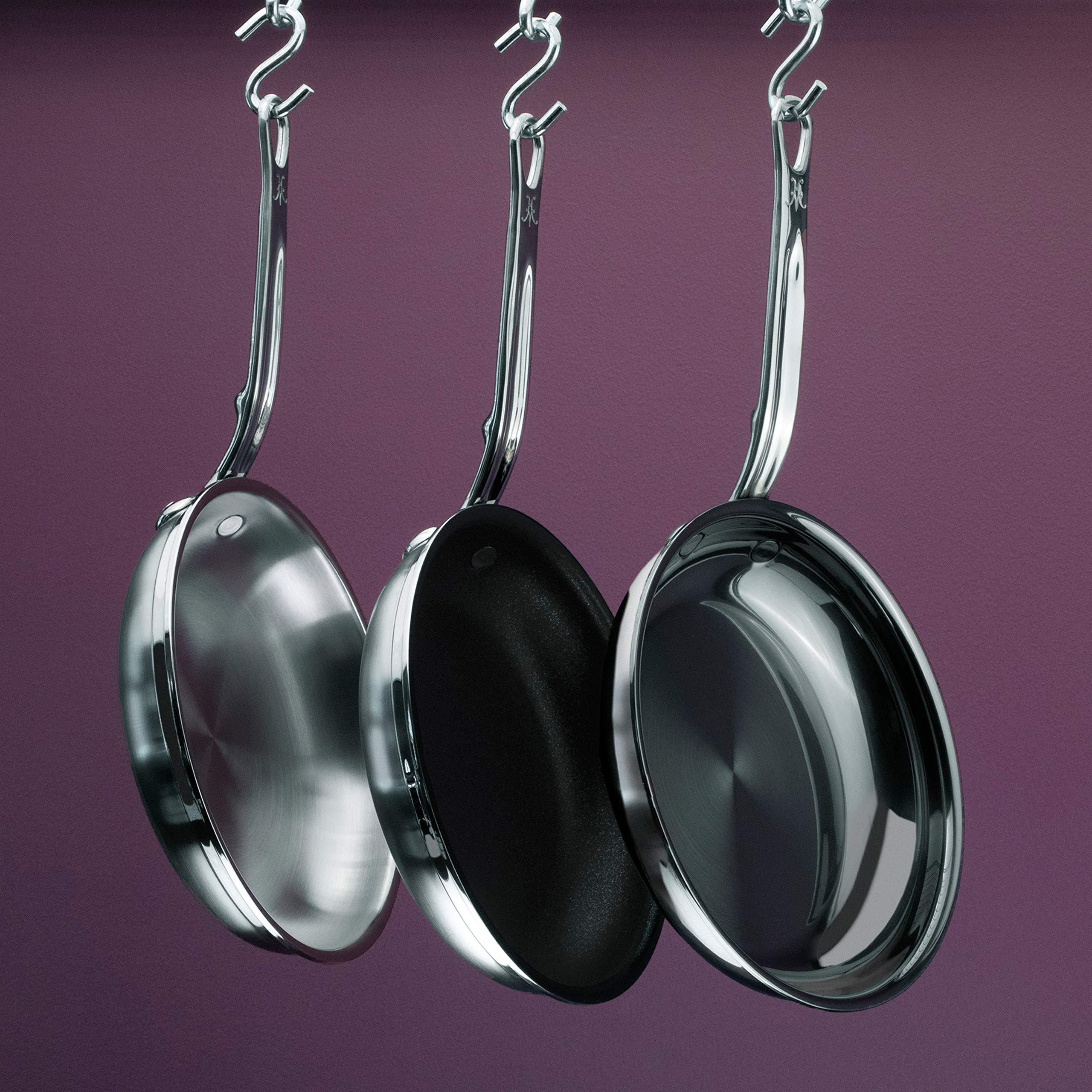 Hestan Hestan - ProBond Collection - Professional Clad Stainless Steel Frying Pan, Induction Cooktop Compatible, 8.5-Inch