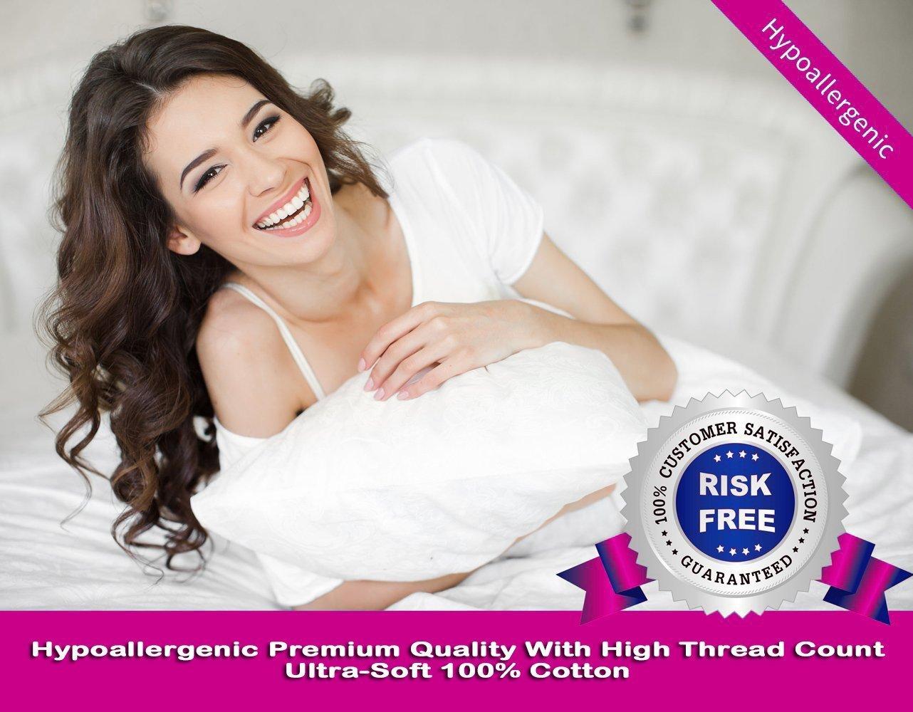 SPA Beddings SPA Beddings Presents 6 PC Sheet Set 100% Egyptian Cotton 600 Thread Count Premium Sheet Set, Luxurious Feel Italian Finish Comfort Sheet Set Comes with 21" Deep Pocket Full Ivory