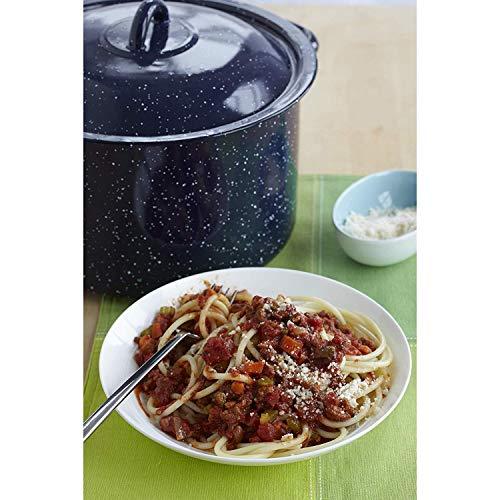 Imusa IMUSA USA Speckled Enamel Stock Pot 7.75-Quart, Blue