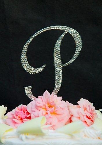 Unik Occasions Crystal Monogram Wedding Cake Topper Large Letter F