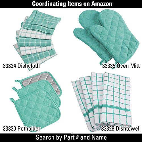 DII DII Solid Pastel Napkin Set Cotton, Machine Washable, 20x20 Inch, Aqua, 6 Count