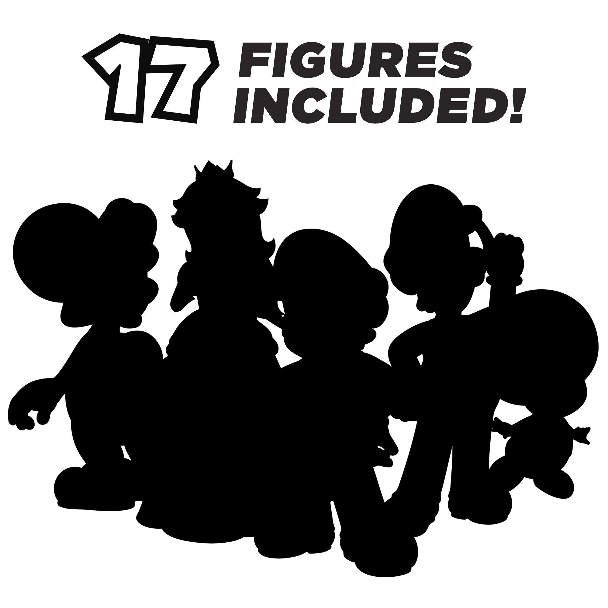 Super Mario Super Mario Nintendo 2024 Advent Calendar Christmas Holiday Calendar with 17 Articulated 2.5 Action Figures & 7 Accessories, 24 Day Surprise Countdown with Pop-Up Environment [Amazon Exclusive]