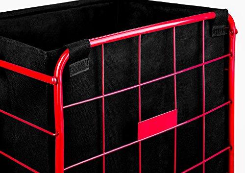 Handy Laundry Handy Laundry Shopping Cart Liner, 18\" X 15\" X 24\", Square Bottom, Fits Standard Shopping Cart, Cover and Adjustable Straps for Easy Secure Attachment, Made from Waterproof Material, Black