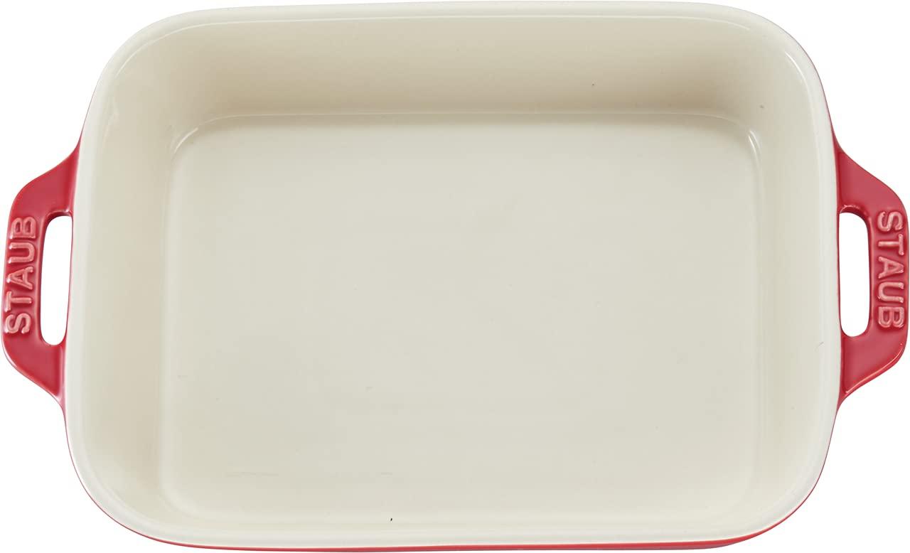STAUB STAUB Ceramics Rectangular Baking Dish, 7.5x6-inch, Cherry