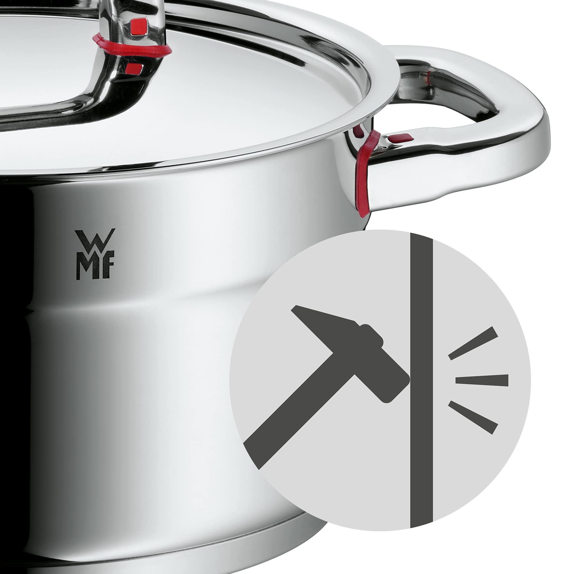 WMF WMF cookware 20 cm approx. 3,3l Premium One Inside scaling vapor hole Made in Germany Cool+ Technology metal lid Cromargan stainless steel brushed suitable for all stove tops including induction dishwasher-safe