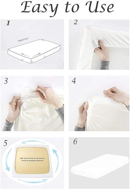 Splitsvilla 5-Piece 800-Thread-Count 100% Cotton Sheet Sky Blue Split King-Sheets Set, Long-staple Cotton -Bedding Sheets for Bed, Soft & Silky Sateen Weave Fits Mattress Upto 15\'\' Deep Pocket