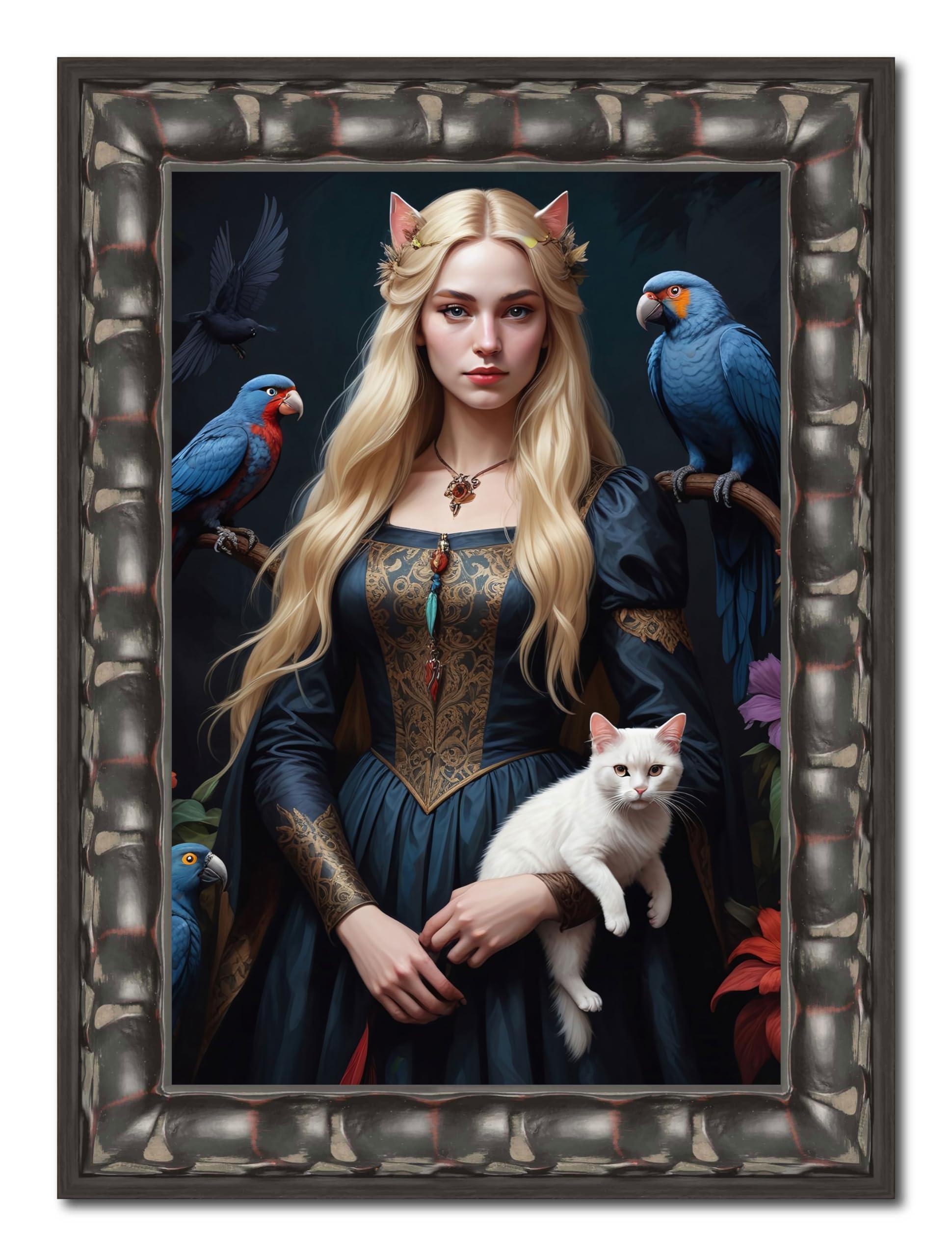 Poster Palooza Poster Palooza 11x15 Frame Black Gothic Brown Solid Wood Picture Frame Includes UV Acrylic Plexiglass, Foam Board Backing & Hanging Hardware