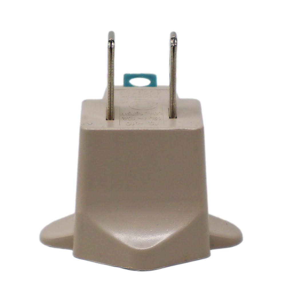 Nippon America 20 Pack 3 to 2 Prong AC Polarized Grounding AC Power Plug Adapter ETL Listed Grey