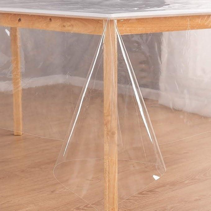 Bed Bath & Beyond Bed Bath & Beyond Premium Transparent Clear Plastic Tablecloth Protector for Dining Room Table 54\" x 54\"