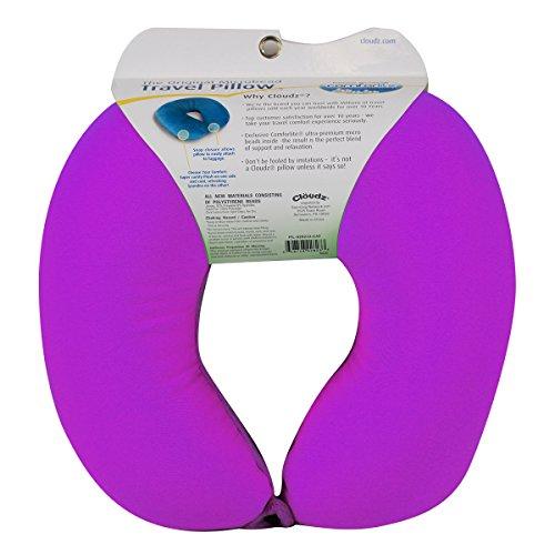 Cloudz Cloudz Microbead Travel Neck Pillow - Bright Purple