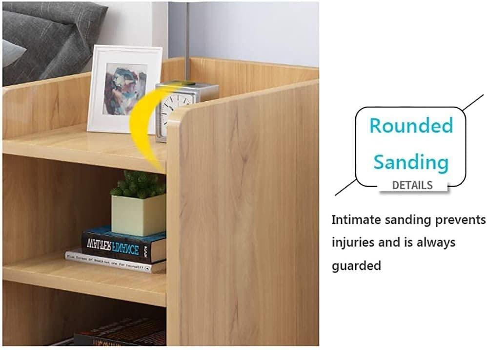 GRCQLWT GRCQLWT Bedside Table Bedside Table, Storage Box,1 Drawer Designs,More Storage Space,Easy to Install,Length 22.5cmWidth 32cmHeight 55cm
