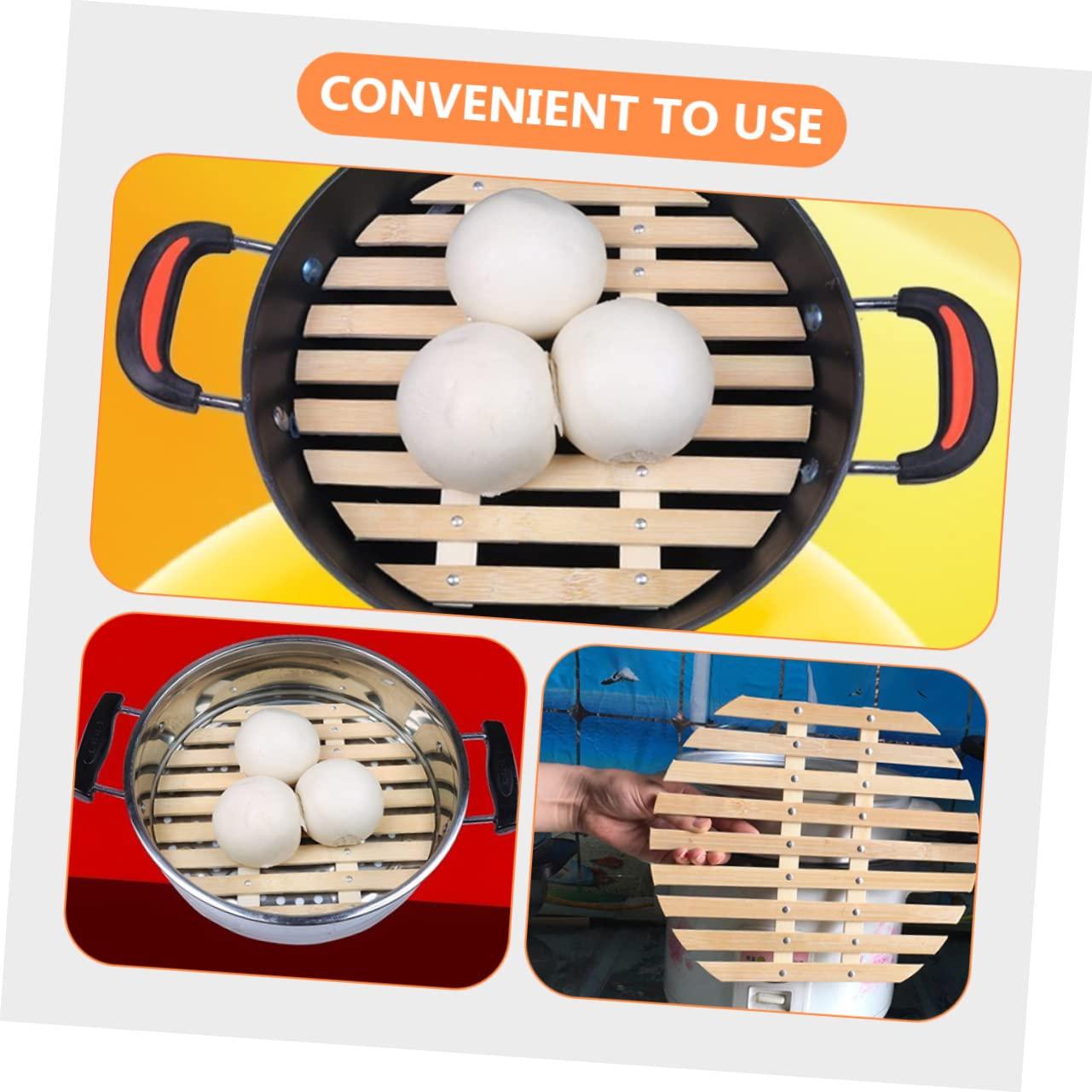 SHOWERORO SHOWERORO Steamer Tamale Dumpling Maker Machine Liners Steaming Pot Basket Wok Dumplings Steamer Instant Vegetable Steamer Microwavable Pressure Cooker Accessories Automatic Dim Rivet