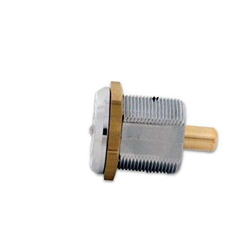 FJM Security Products FJM Security 2610B-KD Tubular Push Lock with Chrome Finish, Keyed Different