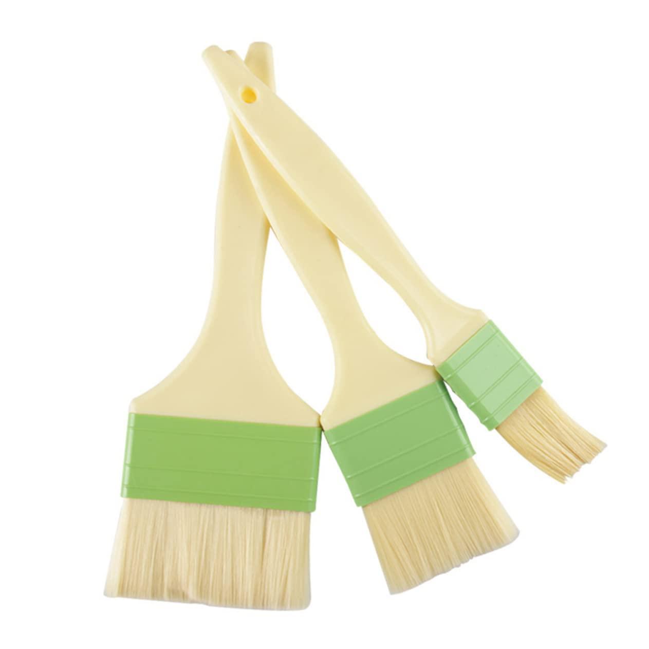 OKUMEYR OKUMEYR 3-Pc Set Dish Bbq Brush Basting Brush Plastic Basting Oil Brush Safe Baking Spatula