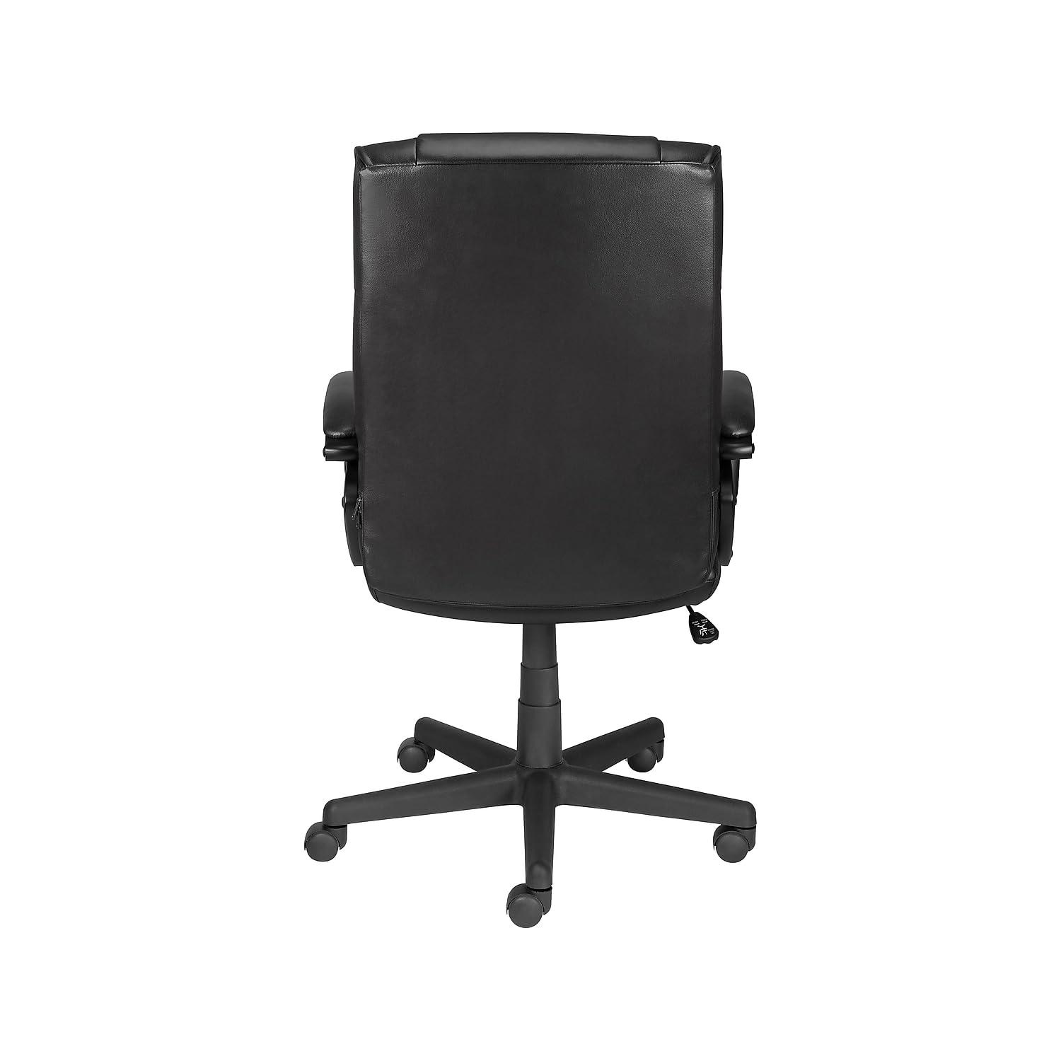 STAPLES STAPLES Turcotte Luxura High Back Executive Chair, Black