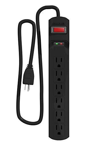Stanley Stanley 33220 SurgeMax 1080 6-Outlet Power Strip, 3-Foot Cord, Black