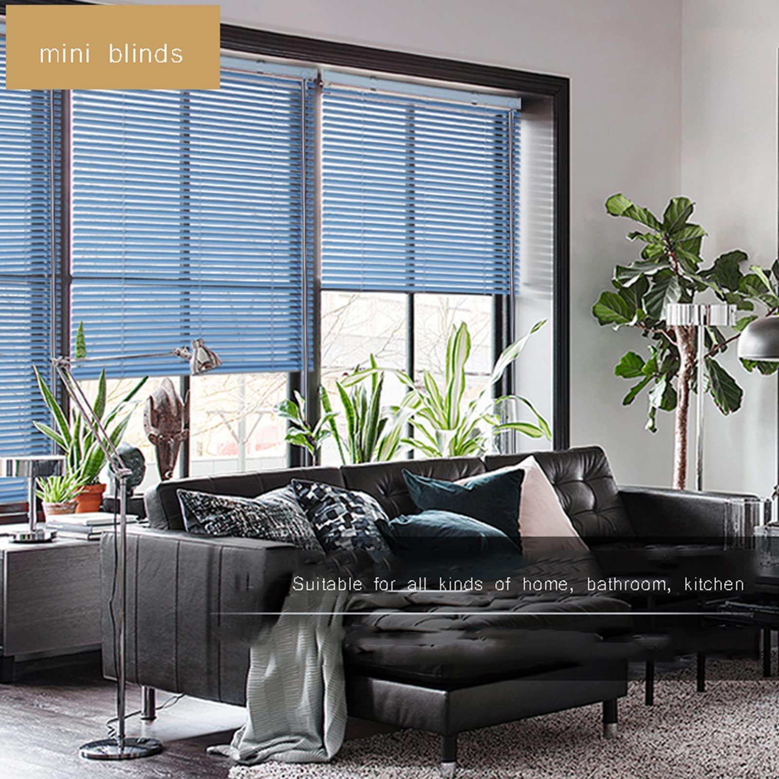 QWEASDF QWEASDF Aluminum Mini Blinds, Window Shades, Custom Horizontal Window Blinds Cut to Size Room Darkening Venetian,Blinds for Windows, Home Office Kitchen, Easy to Clean,W190xH220cm/75x86.6in