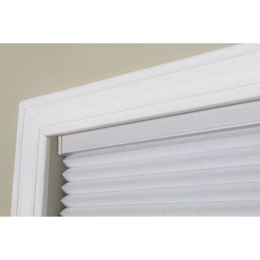 HNU All Season White Blackout Window Blinds Cordless | Honeycomb Design Energy Efficient & Light Blocking Feature | Raise/Lower with Clear Tab on Bottom | Darkening Cellular Shades, Size: 34.5" W X 84" H