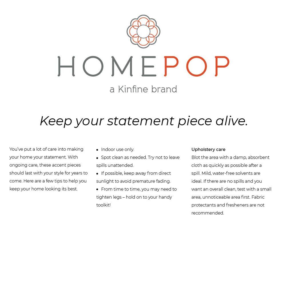 HomePop Homepop Home Decor Button Tufted Woven Round Storage Ottoman Large