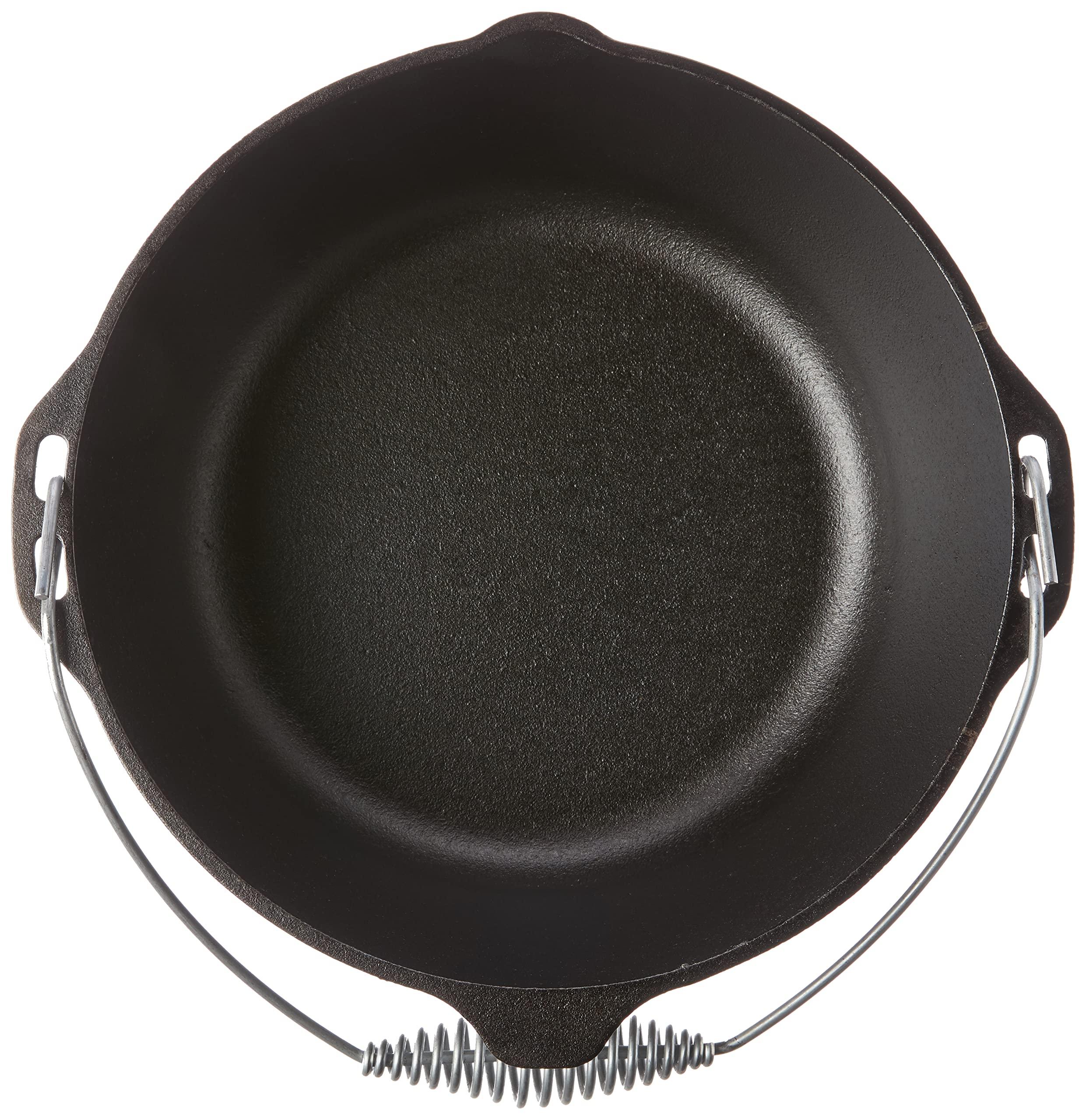 Lodge Lodge L10DO3PLT Cast Iron Dutch Oven, 7 Quart, Black