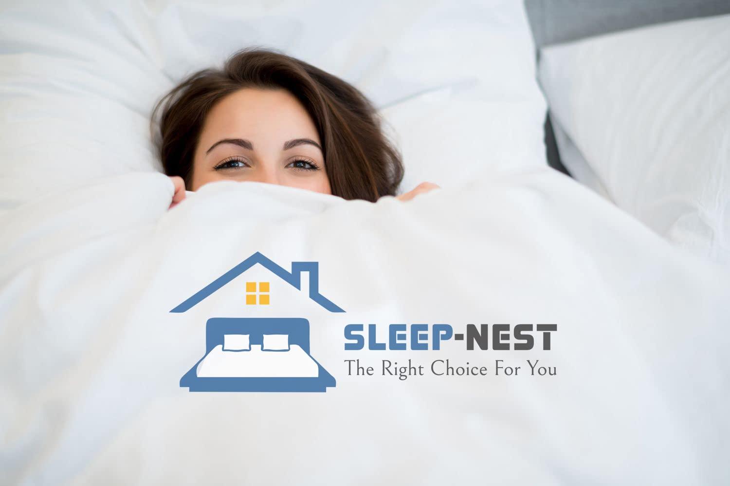 Decent Collection Decent Collection Split-King Sheets for Adjustable Bed Luxurious Heavy 1500-TC Egyptian Cotton 5-Piece Sheets Set Fits 18-20\" Fully Elastic Deep Pocket (Solid, Ivory)