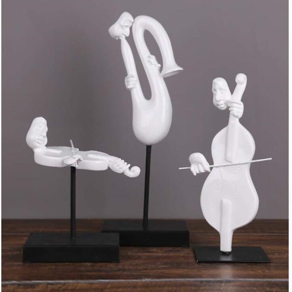 SKHF Sculpture Statues Sculptures Statue Ornaments Sculptures Ornaments Statues Sculptures 5Pcs/Set Abstract Musician Figurines Band Head Portrait Figure Art Sculpture Resin Art&Craft Living Room Deco