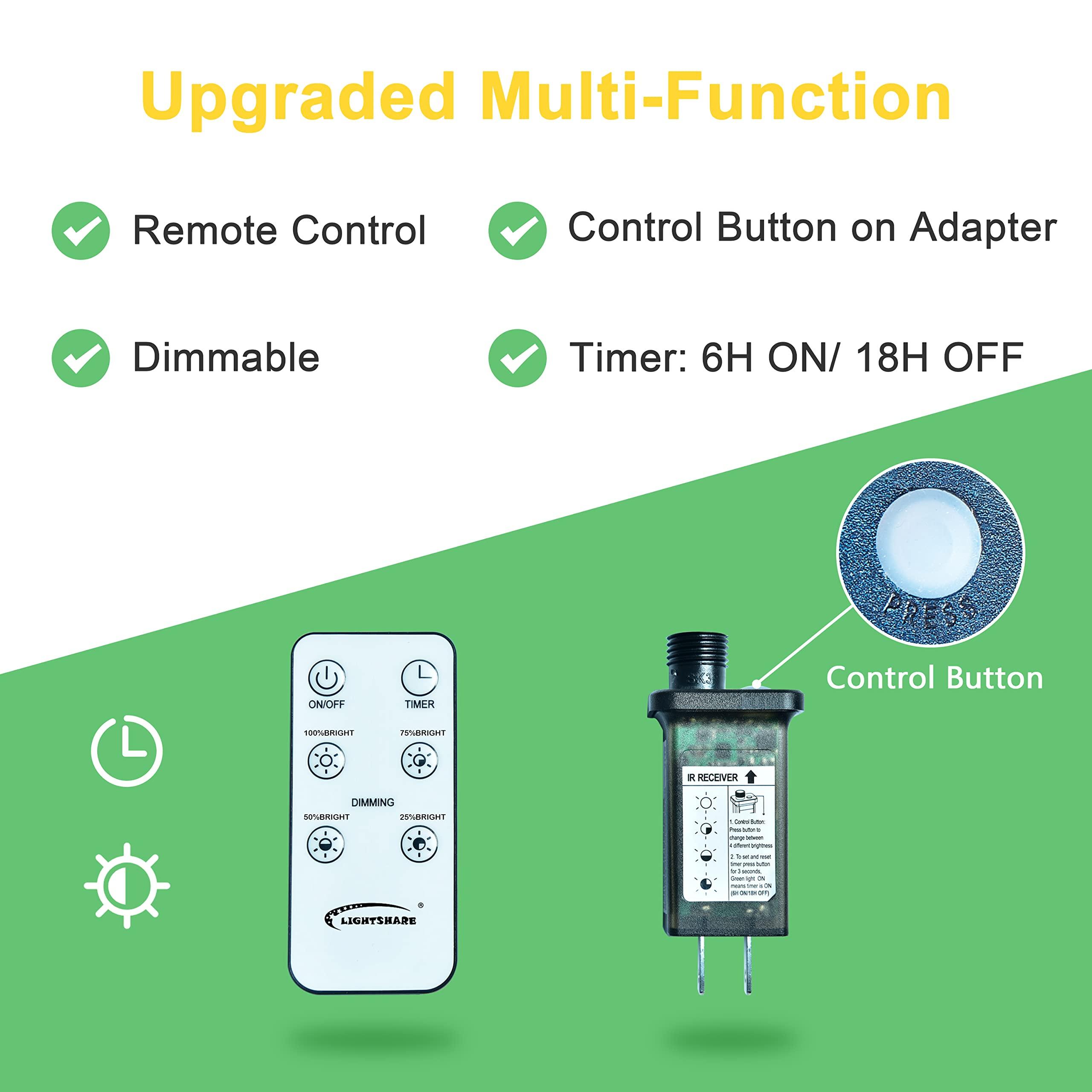 SPIRIT STAR CHRISTMAS CENTER Lighted Palm Tree with Coconuts 9FT 368 LED Artificial Palm Tree Lights for Decoration Outdoor and Indoors Summer Holiday Tiki Bar Christmas Patio Pool