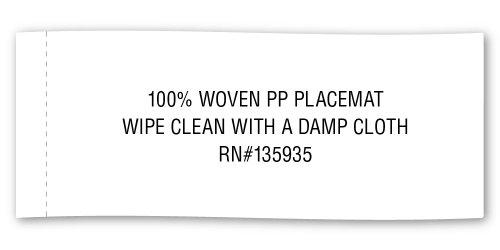 DII DII Classic Woven Tabletop Collection, Indoor/Outdoor Placemat Set, Round, 15" Diameter, Black, 6 Piece