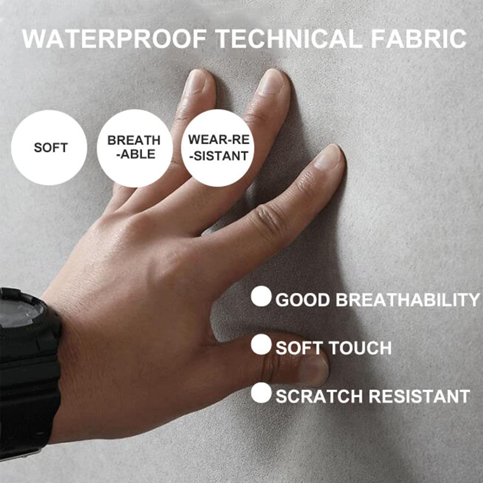 ZZYY Bed Headboard Queen Size Tufted Button Upholstered Headboard Modern Wipeable Technical Cloth Full Size Headboards for Home Bedroom - Back Tape Installation,Deep grey,59"/150cm(Queen)