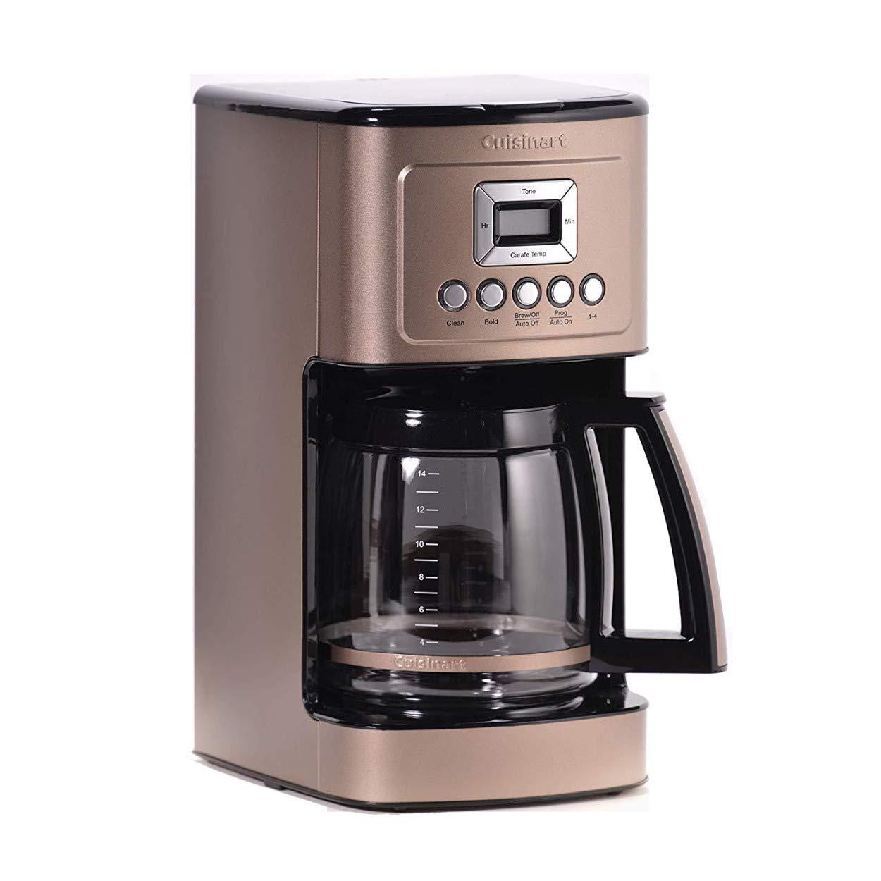 Cuisinart Cuisinart Coffee Maker, 14-Cup Glass Carafe, Fully Automatic for Brew Strength Control & 1-4 Cup Setting, Stainless Steel, DCC-3200UMB, Umber