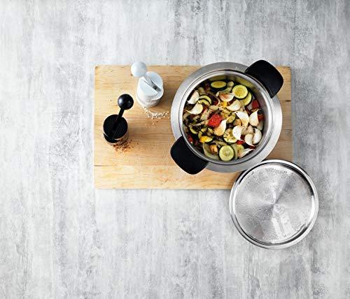 KUHN RIKON Kuhn Rikon Adjustable Ratchet Grinder with Ceramic Mechanism for Salt, Pepper and Spices, 8.5 x 2.25 inches, Black