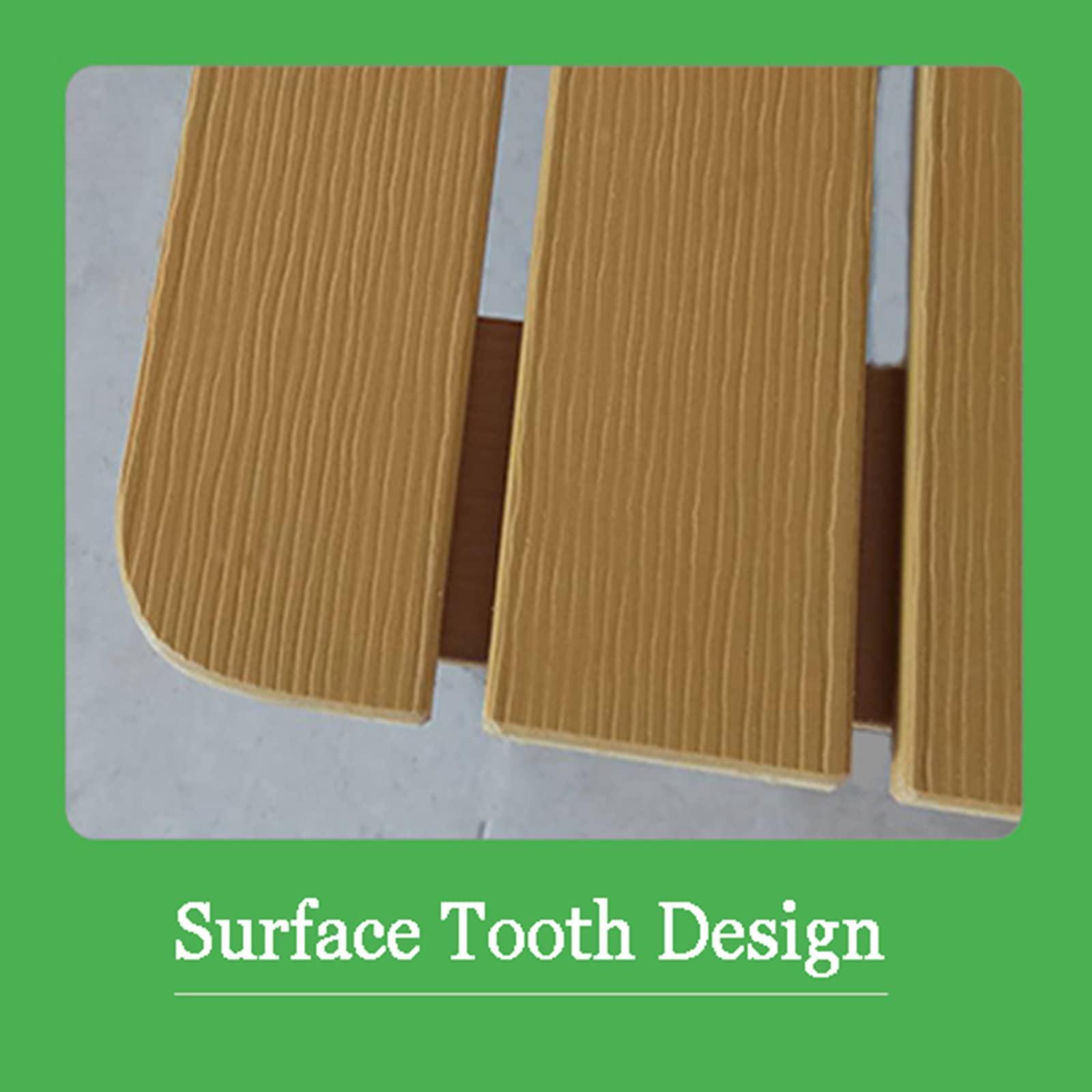 SUNMME Wooden Grating Duck Board Bathroom,Bamboo Bath Mat,Bamboo Shower Mat, Wooden Shower Mat for Home, Tub,Spa Or Outdoor Use,with Water-Resistant Coating,Customizable,80x90cm/31x36in