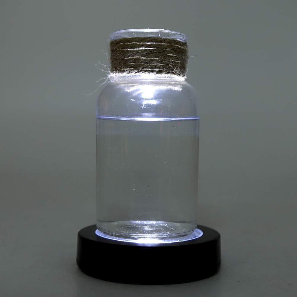 ZAICOLER LED Coaster, Wine Bottle Coaster Drink Coasters LED Bottle Lights Light Up Coasters Bottle Lights for Liquor Bottles (Black Shell)