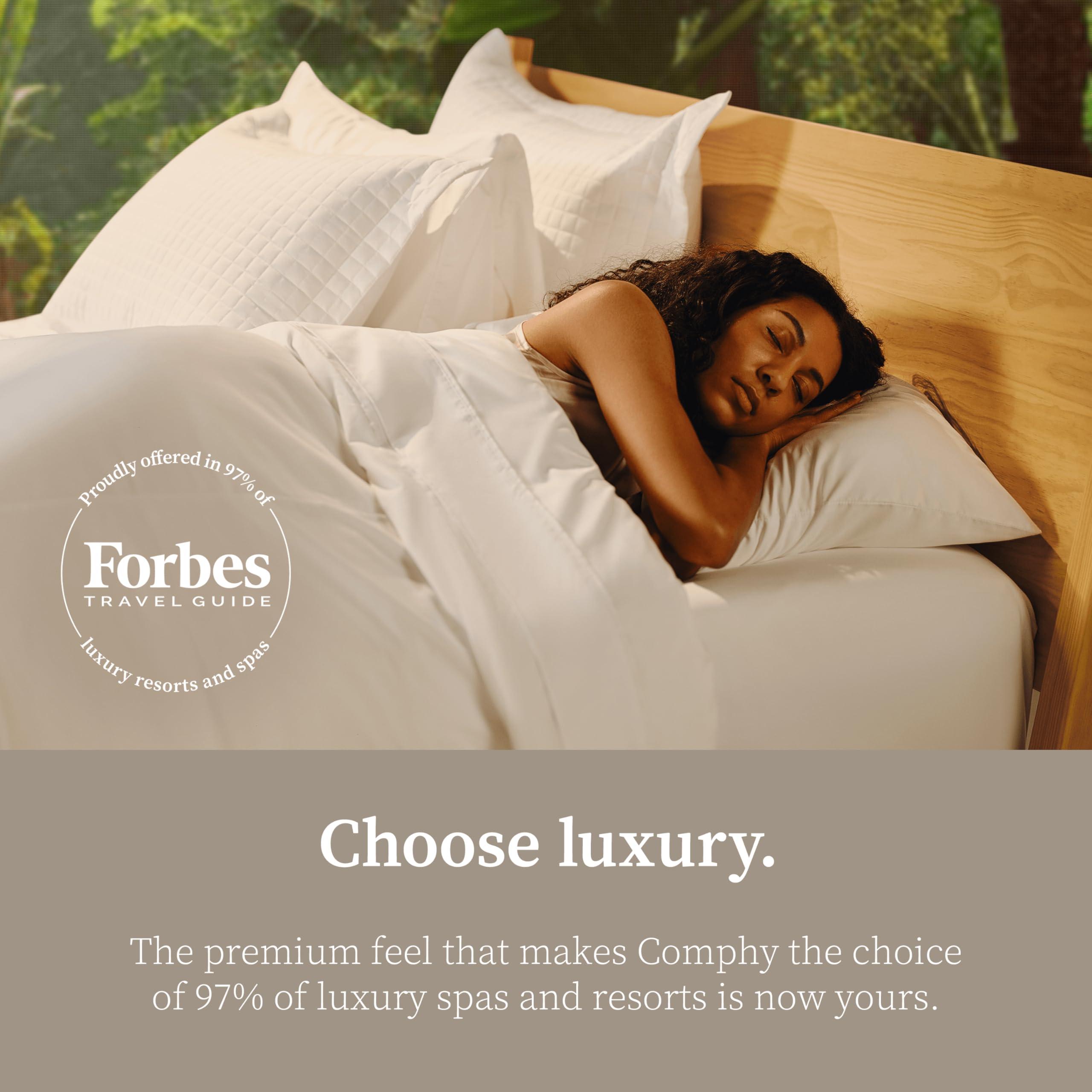 Coop Home Goods Coop Home Goods Comphy SoftSpa Bed Sheet Set of 4 Pieces, Dove Grey King, Super Soft King Sheets, Flat and Fitted, Luxury Spa and Hotel Quality Bed Sheets and Pillowcase Set