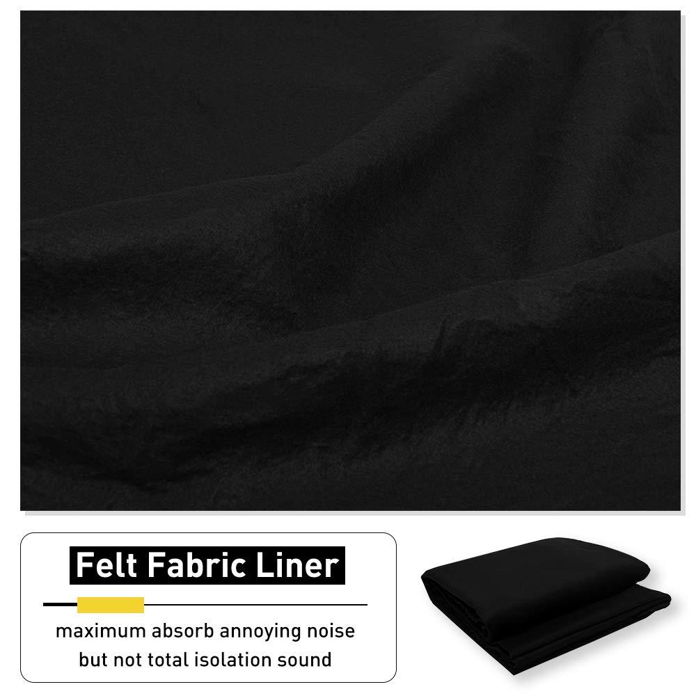 NICETOWN NICETOWN Living Room Noise Reducing Curtains, Privacy Protection & Completely Shaded Ring Top Drapes, Sound Preventing Insulated Window Treatment Curtain Panels(Biscotti Beige, 2 Pieces, W62 x L84)