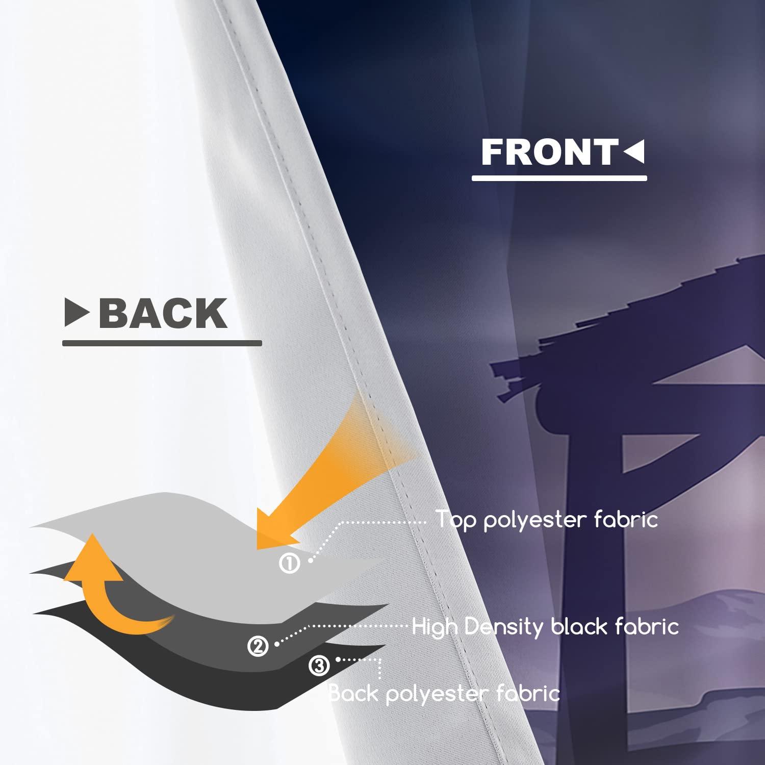 Shrahala Shrahala Christmas Kitchen Valances, Stars Baby in The Manger Half Window Curtain Window Treatment Multilayer Polyester Blackout for Living Room Bathroom 52 x 18 in