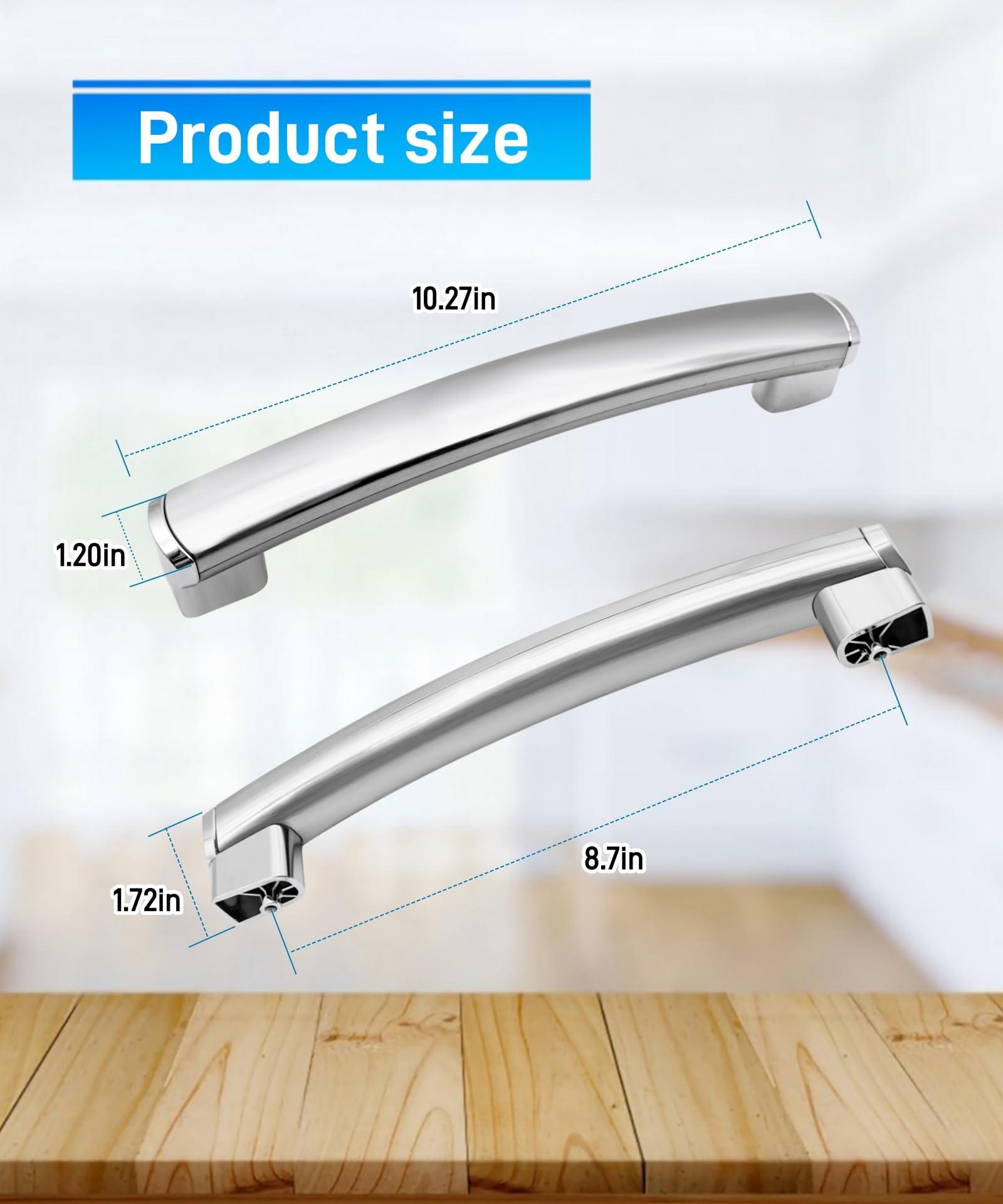 Taruimoo 2024 New WB15X21101 Microwave Door Handle Replacement Fits for GE JNM3163RJ1SS JNM3163RJ3SS JNM3163RJ4SS PVM9179SF2SS Microwave Oven,Replaces AP5790530,PS8754188,3025571-1 Year Warranty