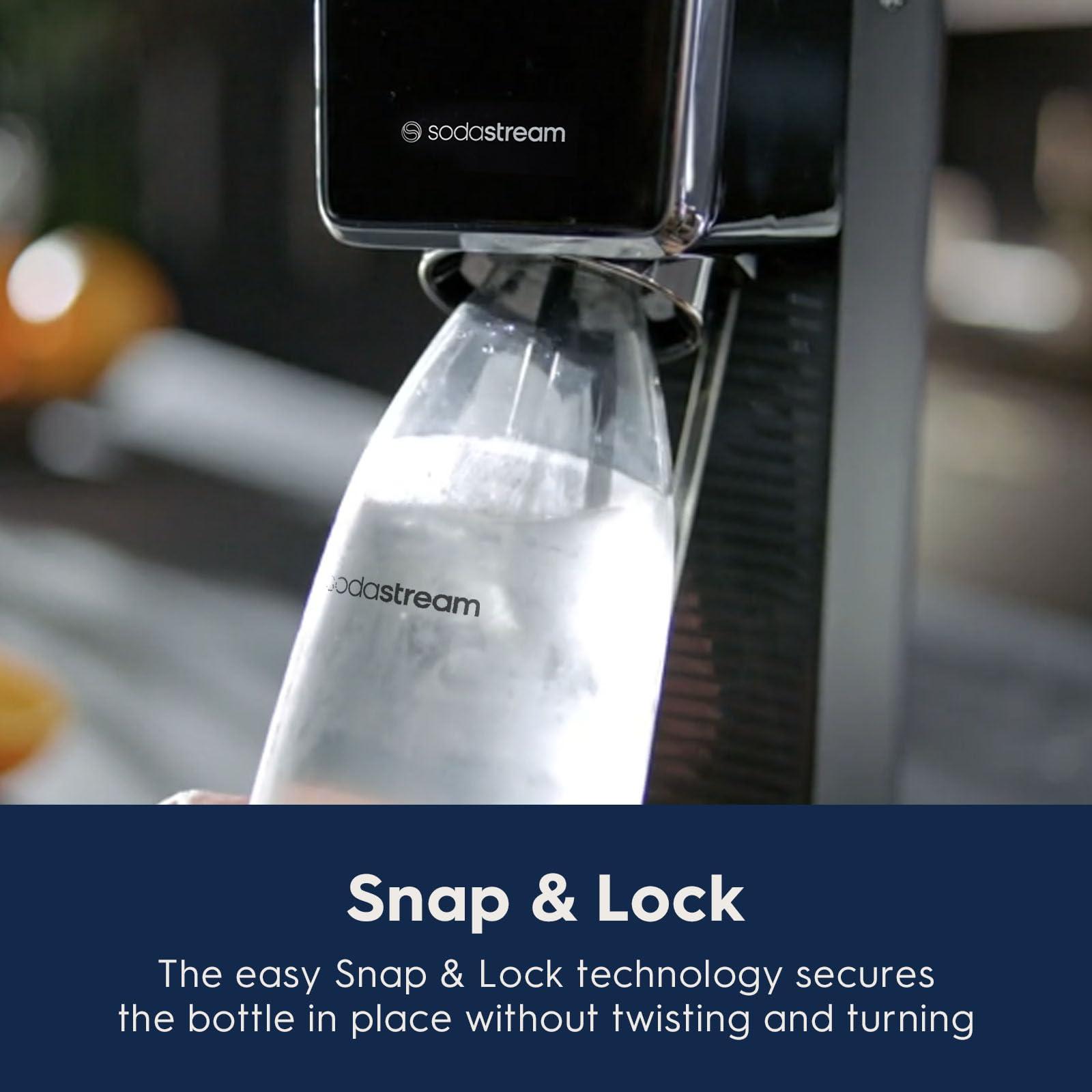 sodastream SodaStream - ART Sparkling Water Maker | VALUE BUNDLE | CQC CO2 system | Includes 2x CO2 Cylinders, 2x 32 Fl Oz Dishwasher Safe Bottles, 2x Bubly Flavor Drops | Combine with Flavors | Mandarin Red