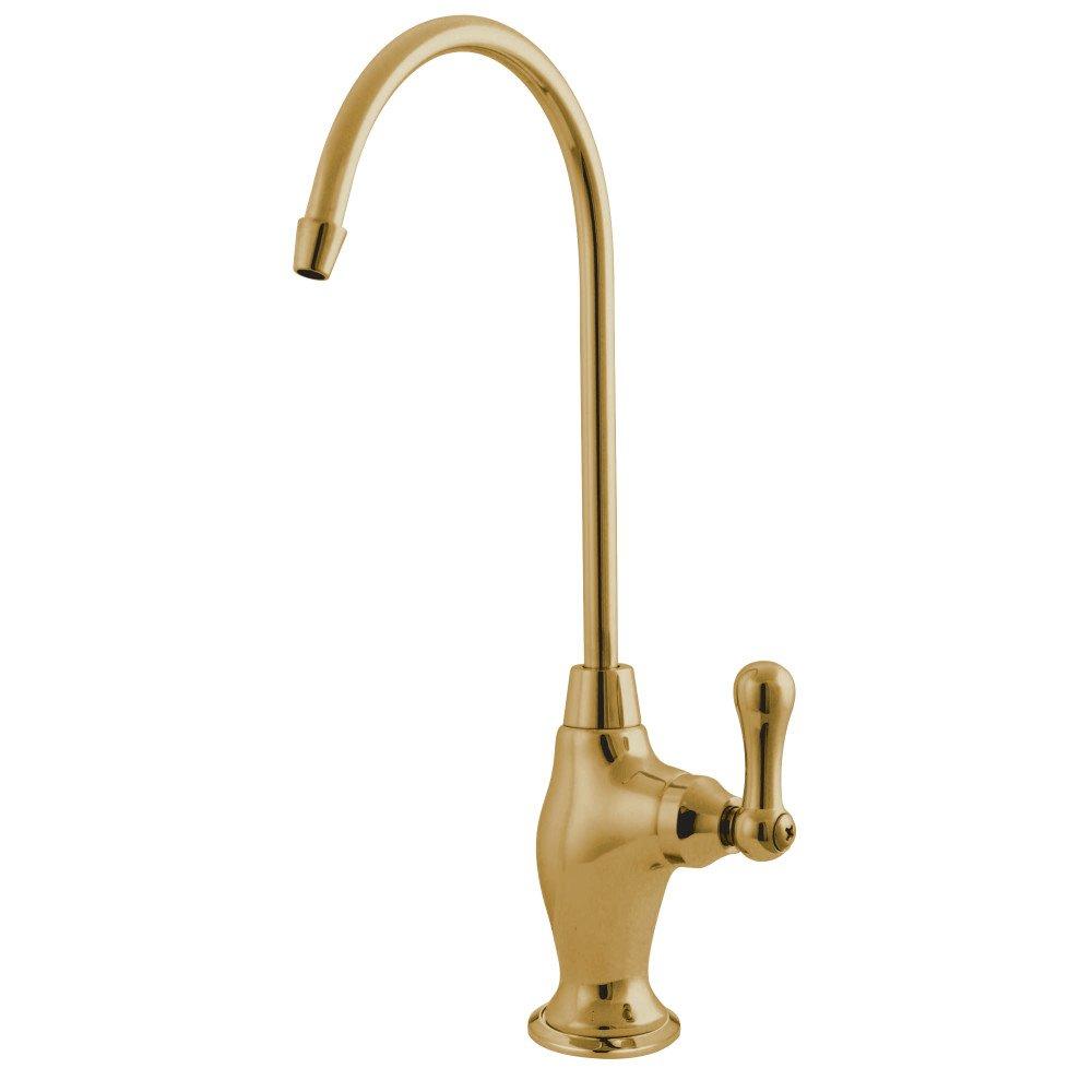 Kingston Brass Kingston Brass Gourmetier KS3192AL Restoration Single Handle Water Filtration Faucet, Polished Brass, 10.81 x 4.63 x 1.75