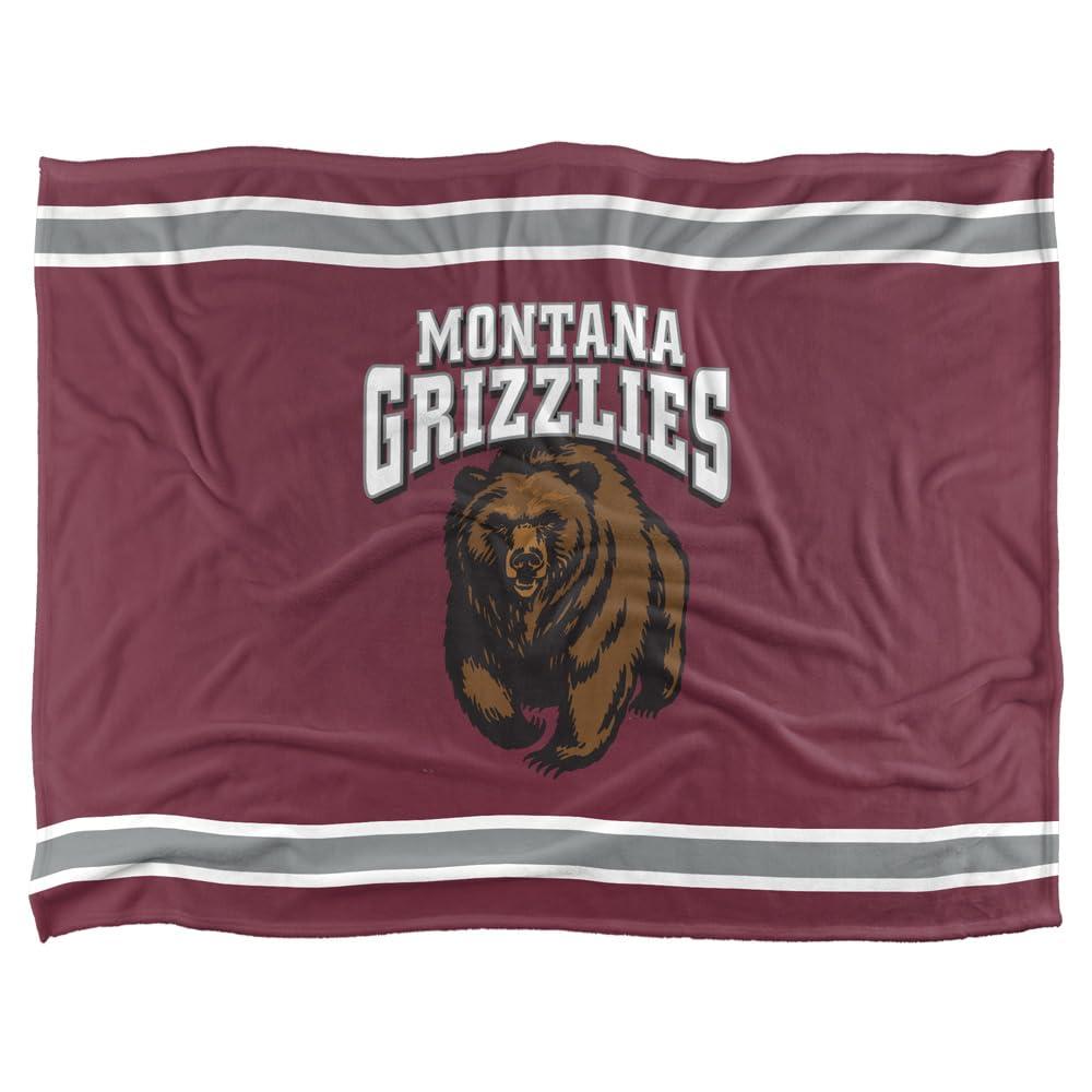 LOGOVISION LOGOVISION University of Montana Blanket, 60x80 Primary Logo SilkyTouchBlanket